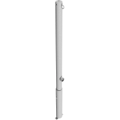 Barrier posts | Steel tube  60 x 2,5 mm | removable | with triangular locking mechanism | hot-dip galvanized | with 1 eyelet